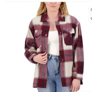 NWT HFX Ladies Shacket XXL Snap Closure